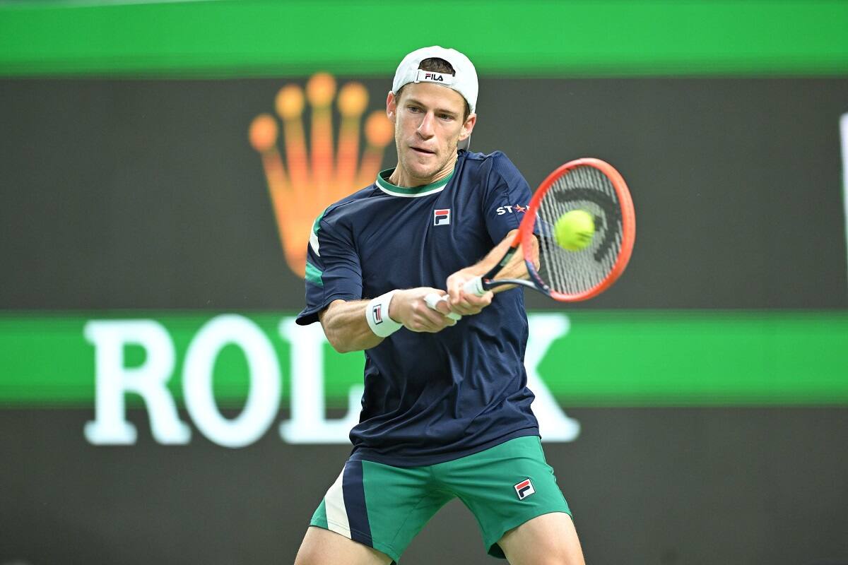 Diego Schwartzman en el Masters 1000 de Shanghai.