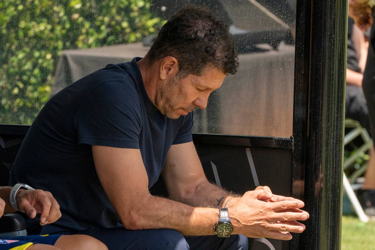 Diego Simeone fue eliminado del Mundial de Clubes. Foto: EFE.