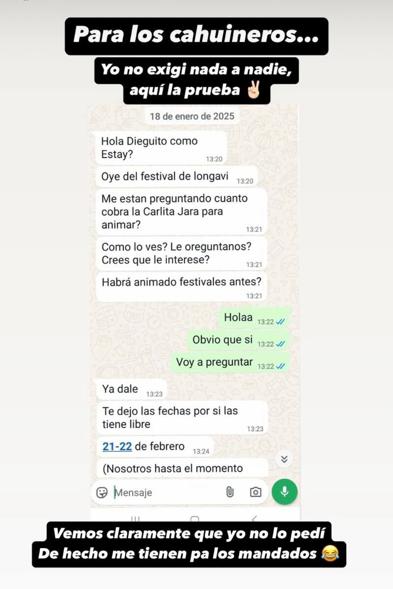 El comediante usó sus redes para aclarar la polémica.