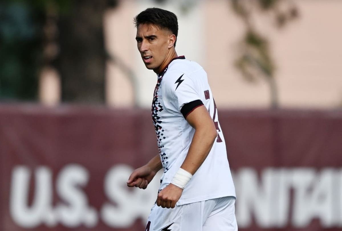 marcó su primer gol con Salernitana. Foto: Instagram @diegovalencia30