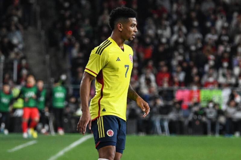 El extremo jugó por la Selección Colombia en 2023
