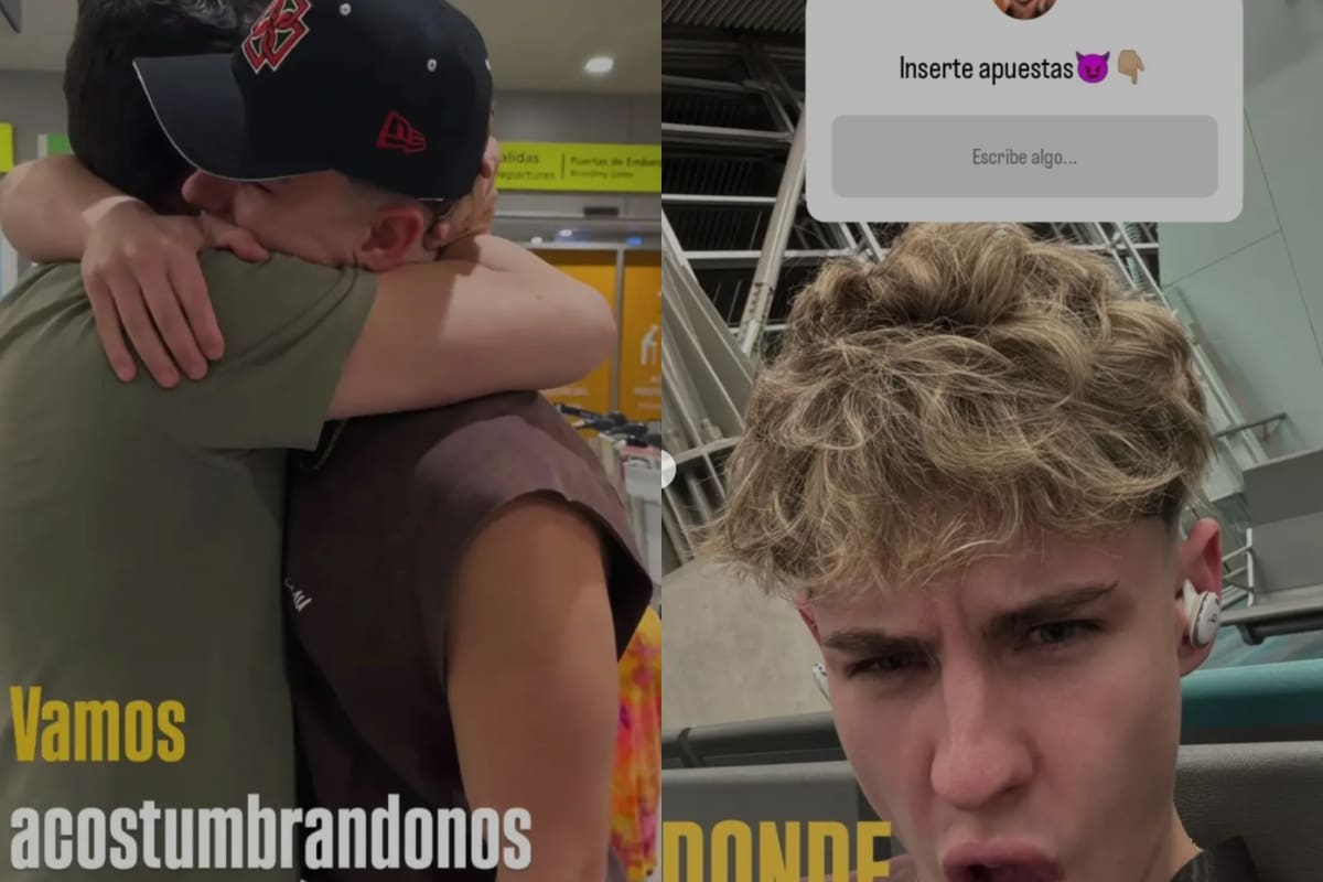 El influencer se despidió de su familia.