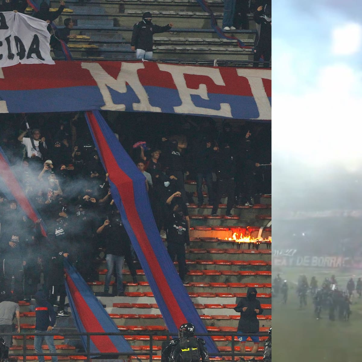 VIDEO | Escándalo en Libertadores: hinchas se enfrentan a la policía y cancelan partido del Flamengo de Pulgar