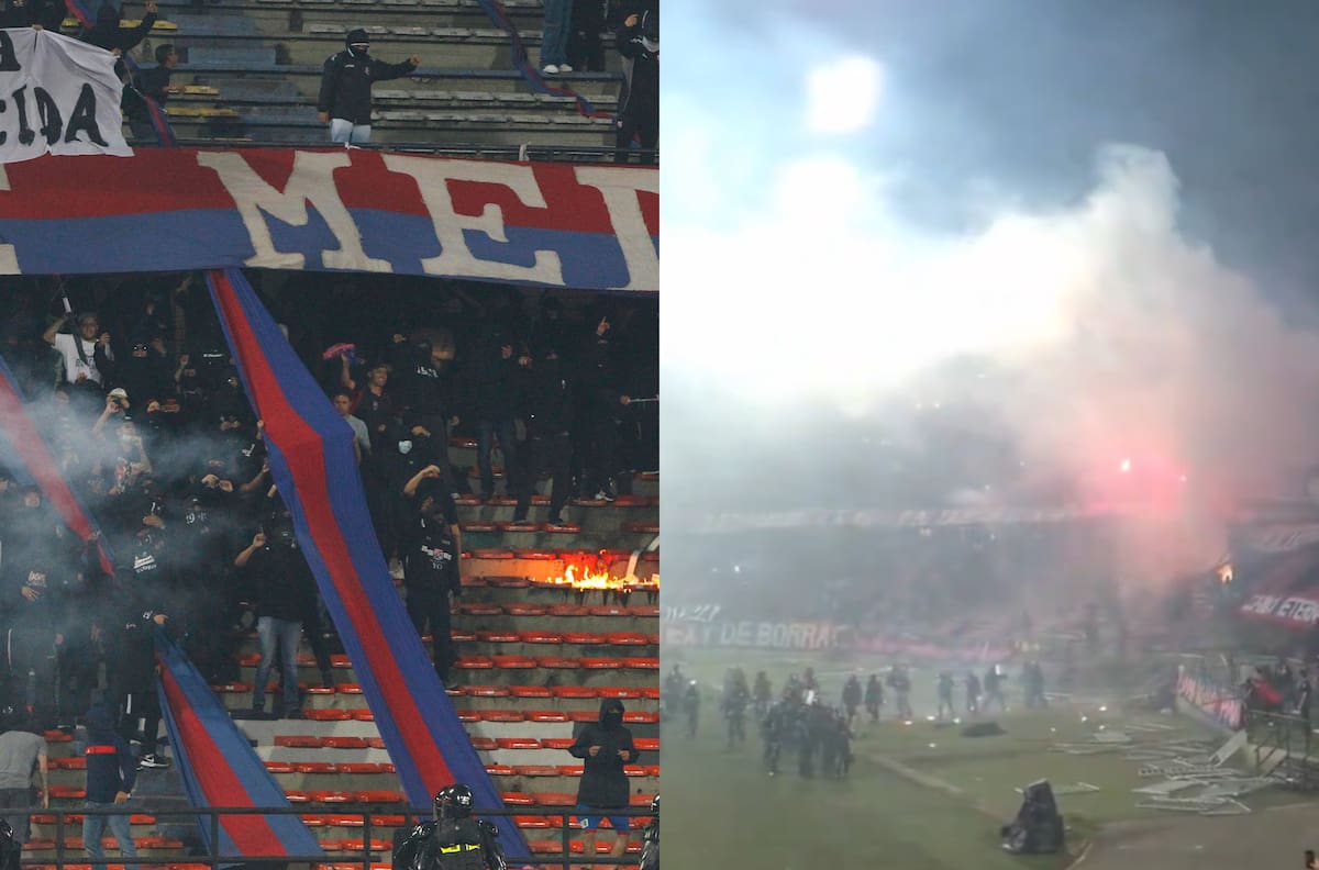 VIDEO | Escándalo en Libertadores: hinchas se enfrentan a la policía y cancelan partido del Flamengo de Pulgar