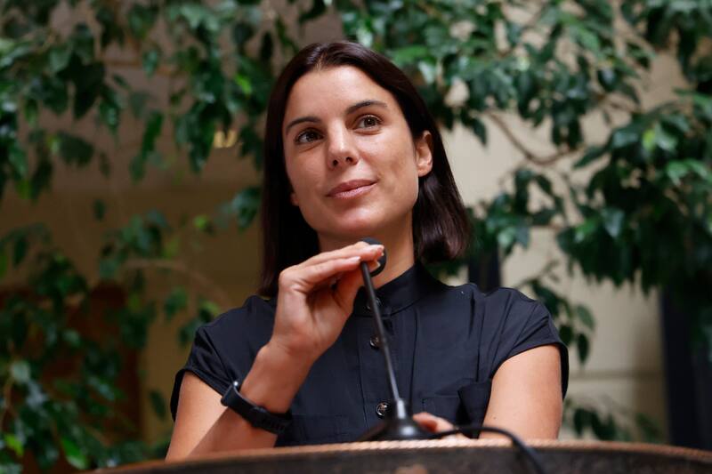 Valparaiso, 6 de marzo de 2023.
Diputada Maite Orsini responde a la prensa por caso telefonazo.
Raul Zamora/Aton Chile