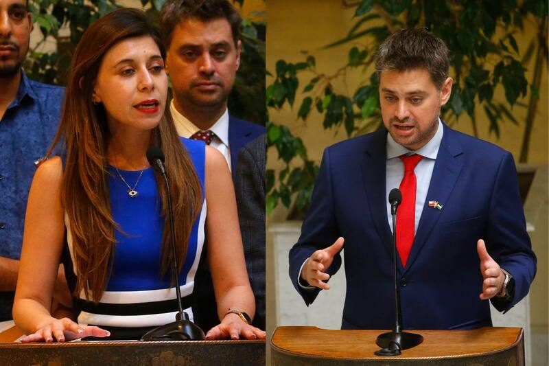Los diputados socialistas Daniella Cicardini y Daniel Manouchehri.