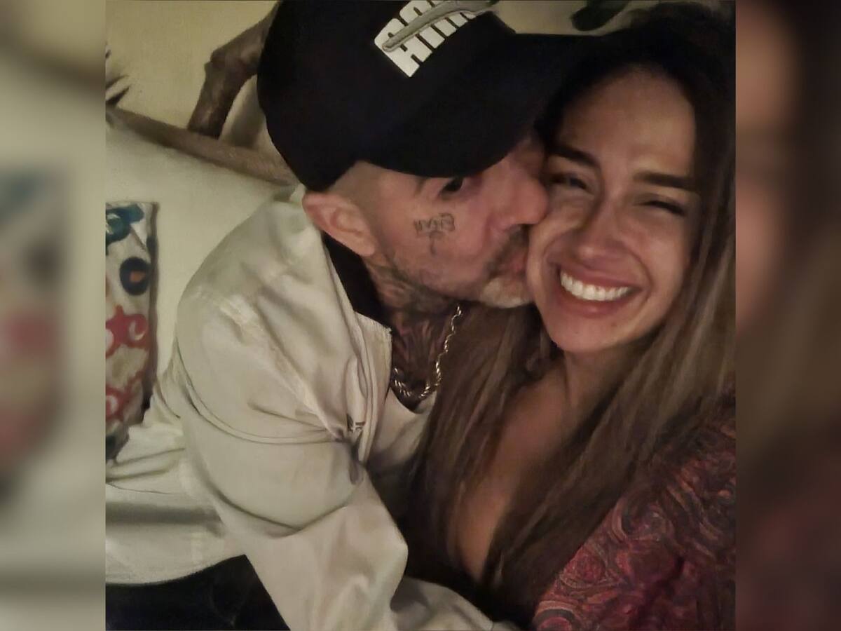 Dj Méndez y su pareja Beatriz Fuentes.