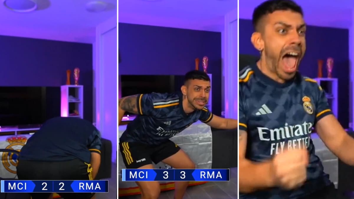 VIDEO | DjMariio se vuelve loco con el triunfo del Real Madrid y así reaccionó durante su transmisión