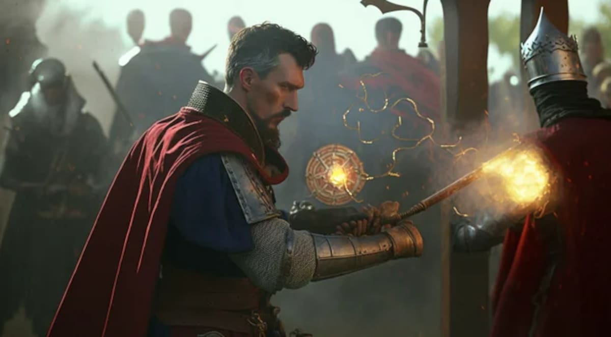 Doctor Strange en la época medieval, según la IA