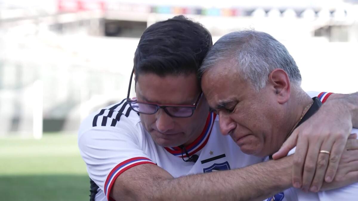 Recibiendo el consuelo de Pancho Saavedra.