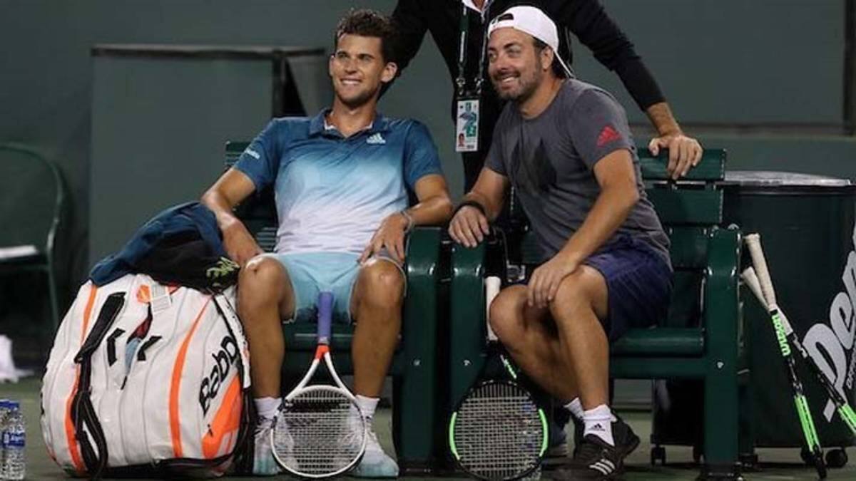 Thiem vivió sus mejores años con Nico Massú como técnico.