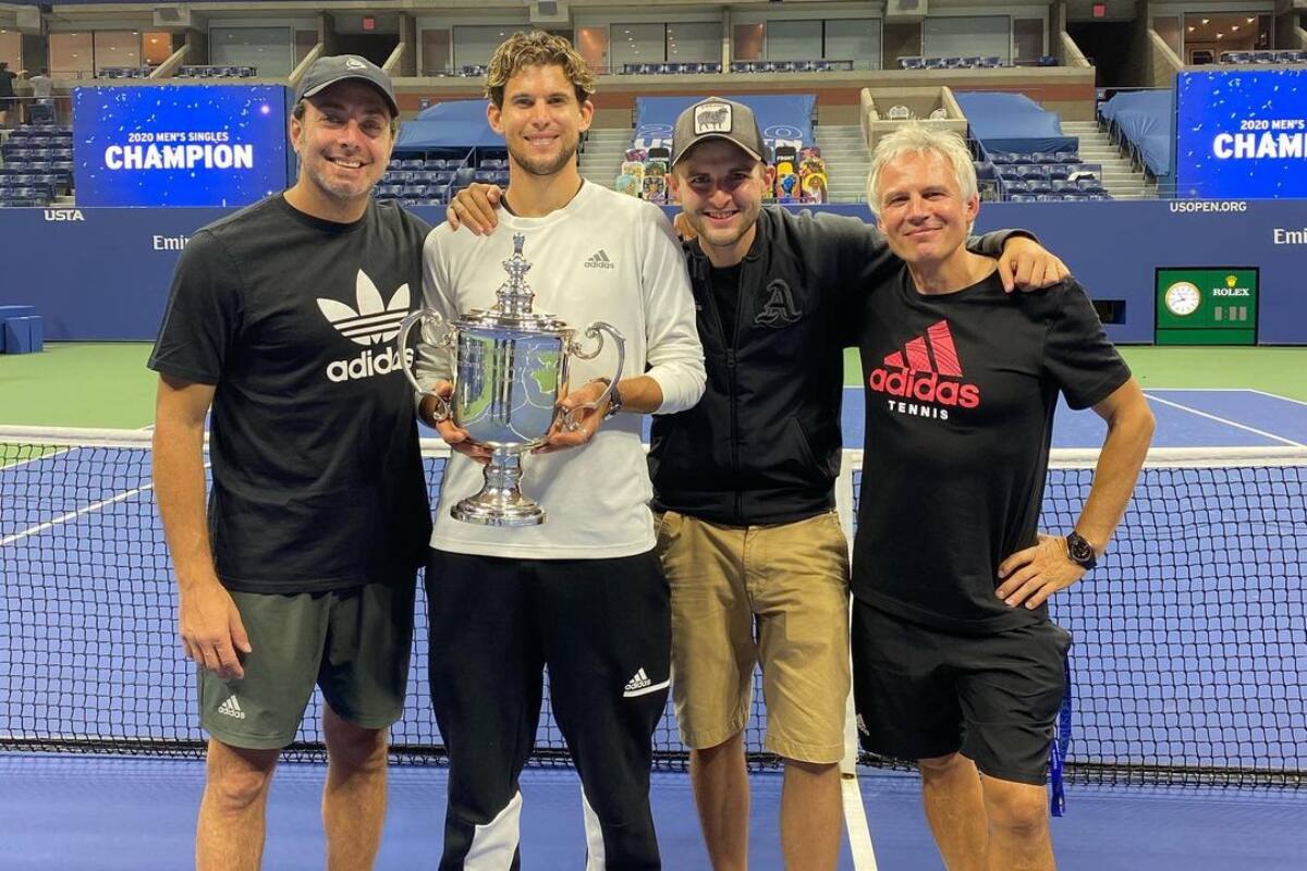 invitó a Nicolás Massú a su box en el US Open. (Foto: @Massunico)