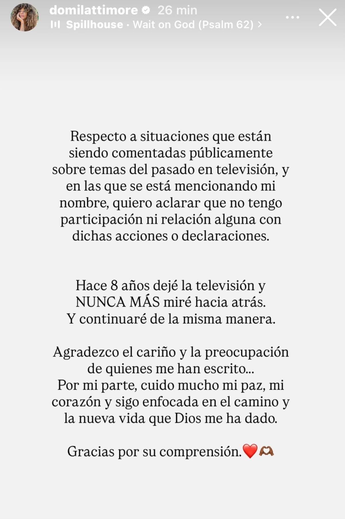 La modelo reaccionó al regreso y conflicto con Oriana Marzoli.