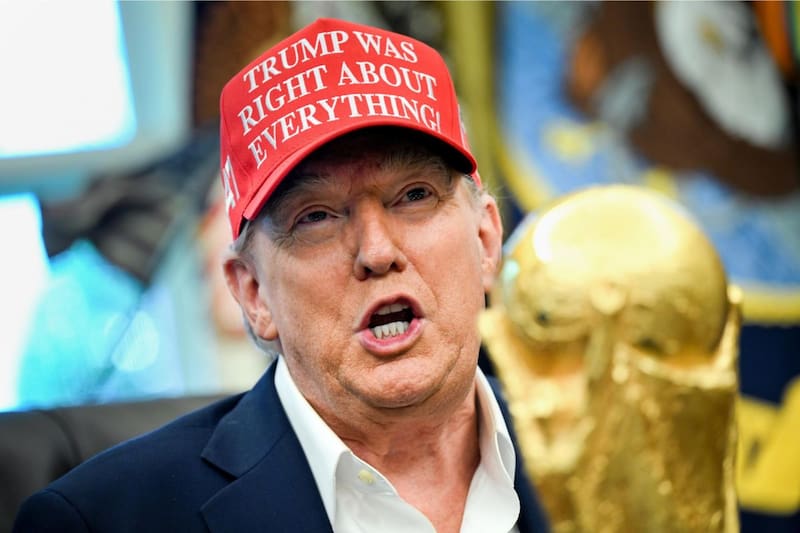 El presidente de Estados Unidos cree tener la autoridad para cambiar arbitrariamente sedes de partidos del Mundial 2026. Foto: EFE.