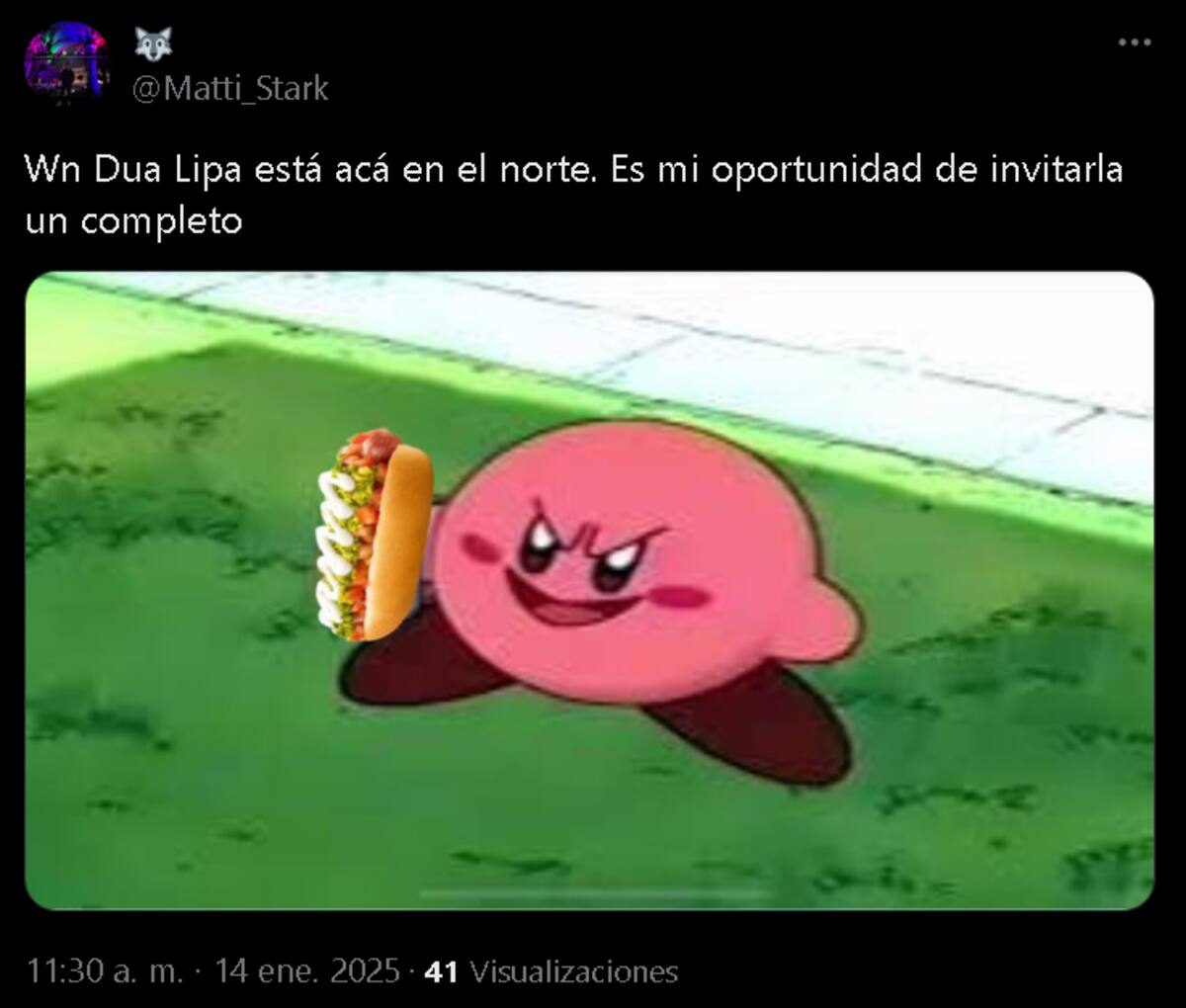 Memes de Dua Lipa en Chile.