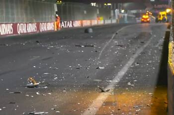 VIDEO: Durísimo choque del argentino Colapinto en el Gran Premio de Las Vegas