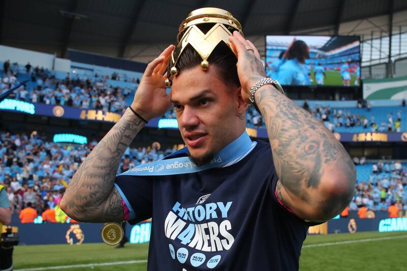 Ederson Moraes ha disputado siete temporadas con el Manchester City. (Foto: EFE)
