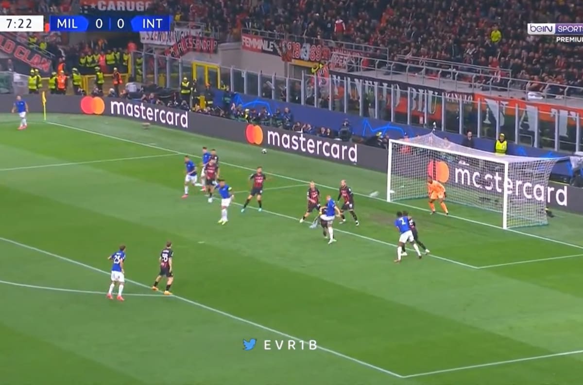 VIDEO | ¡Volea de zurda y de primera! El golazo de Edin Dzeko para poner en ventaja a Inter de Milan ante AC Milan