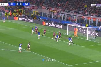 VIDEO | ¡Volea de zurda y de primera! El golazo de Edin Dzeko para poner en ventaja a Inter de Milan ante AC Milan