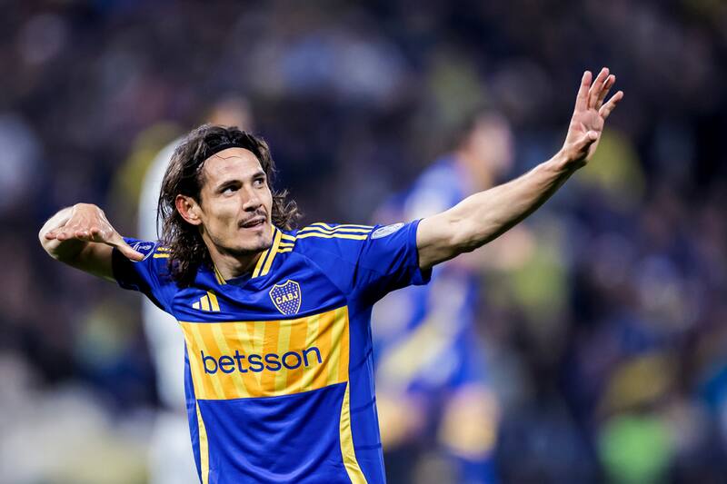 Edinson Cavani anotó el único gol del triunfo de Boca Juniors ante Cruzeiro. (Foto: EFE)
