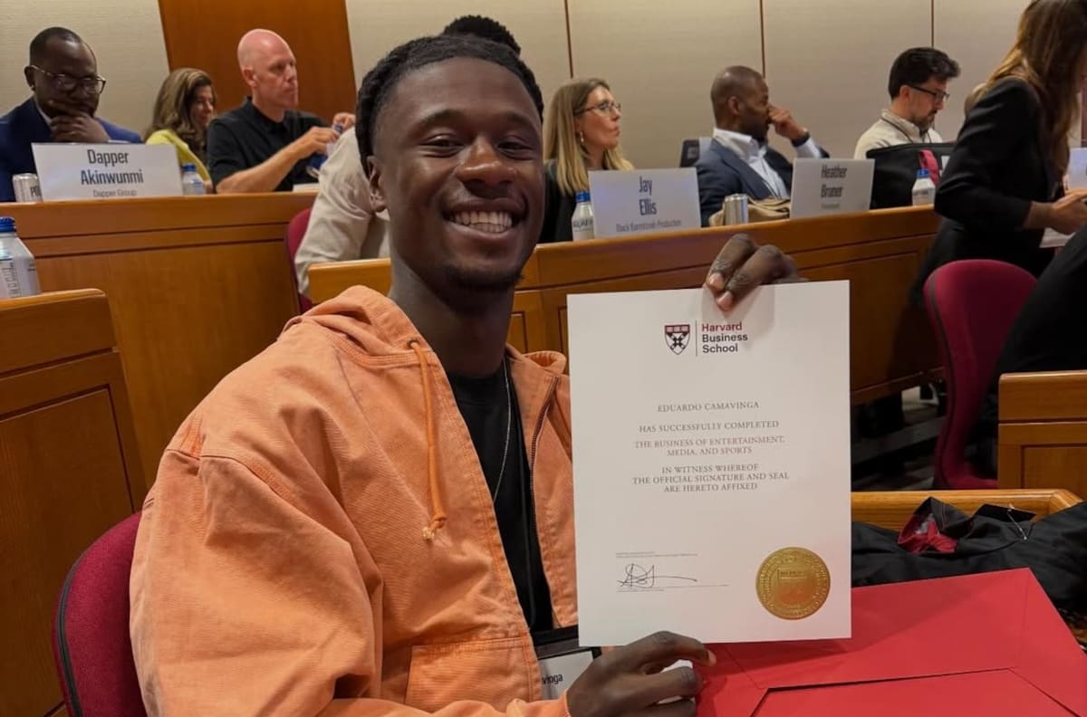 Tras quedar fuera del Mundial: Eduardo Camavinga sorprendió a todos y sacó un título en Harvard