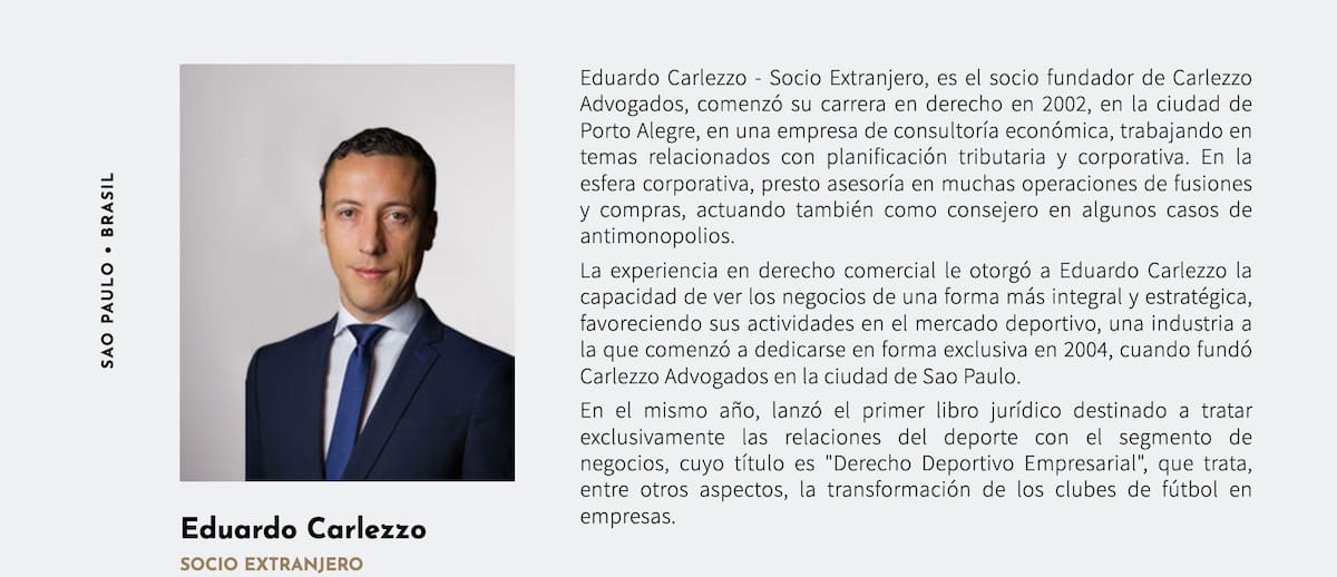 Eduardo Carlezzo trabaja junto a Javier Gasmann, abogado de la U.