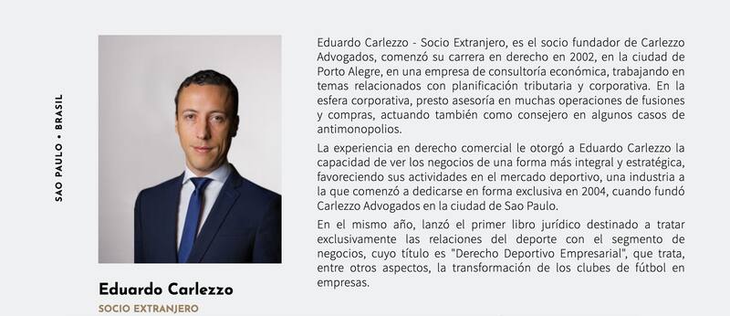 Eduardo Carlezzo trabaja junto a Javier Gasmann, abogado de la U.