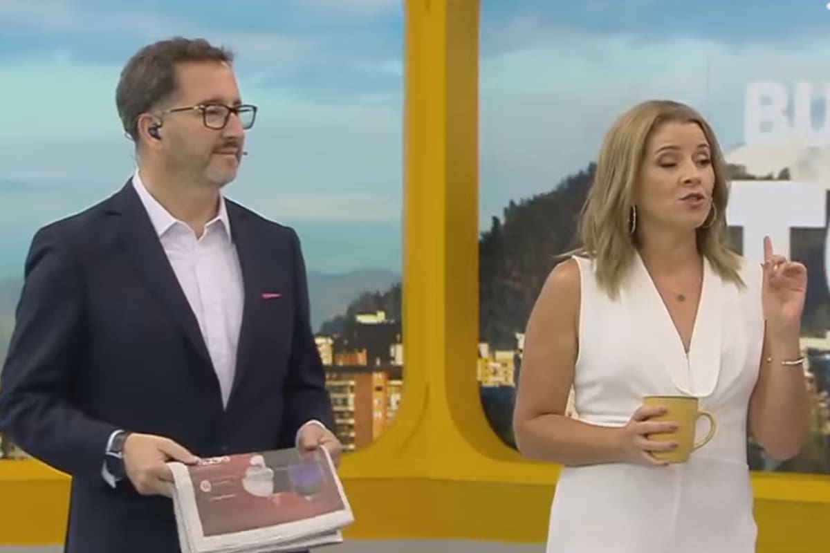 El animador de Buenos Días a Todos le dio la bienvenida a Monserrat Álvarez.