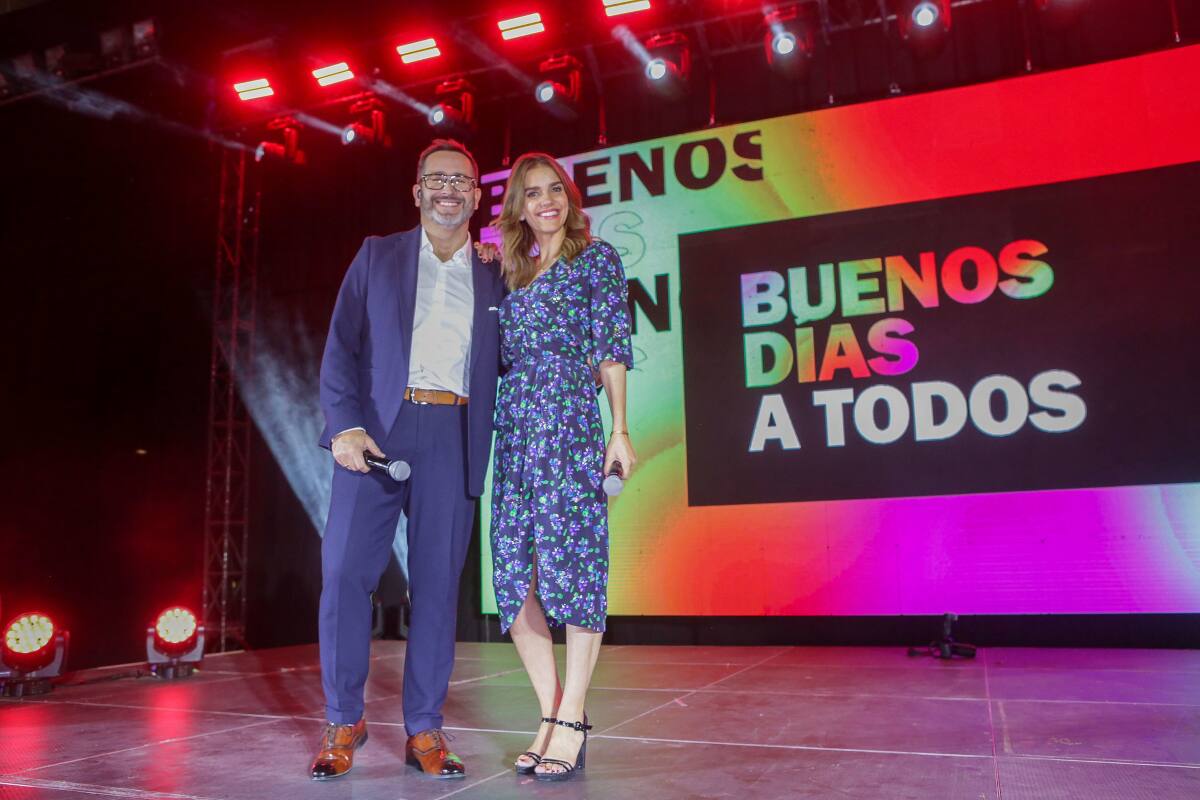 Los animadores disfrutaron del lanzamiento de parrilla de TVN