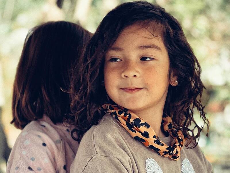 Alma, hija de Eduardo Fuentes, en Mampato