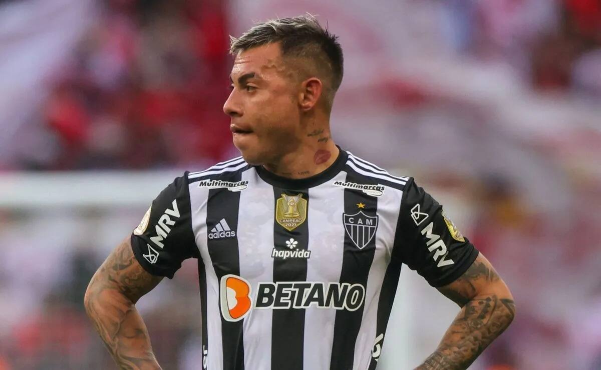 Eduardo Vargas suma tres partidos este año con el Atlético Mineiro, ninguno como titular. No lleva goles ni asistencias.