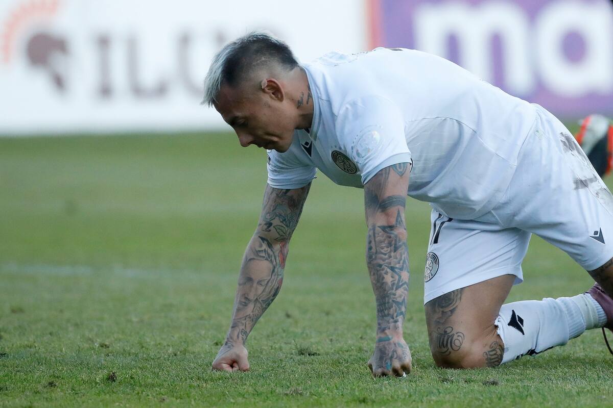 El delantero en Audax Italiano. Foto: Agencia ATON.