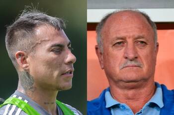 Eduardo Vargas cerca de quedarse sin DT en Brasil tras duro encontrón de Scolari con un hincha