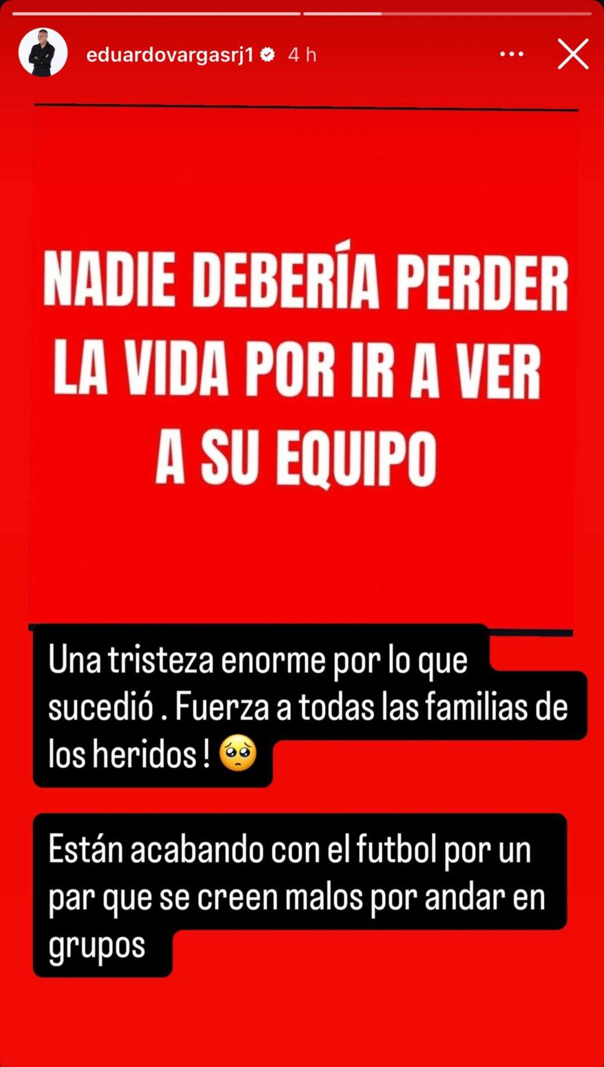 Eduardo Vargas en Instagram.