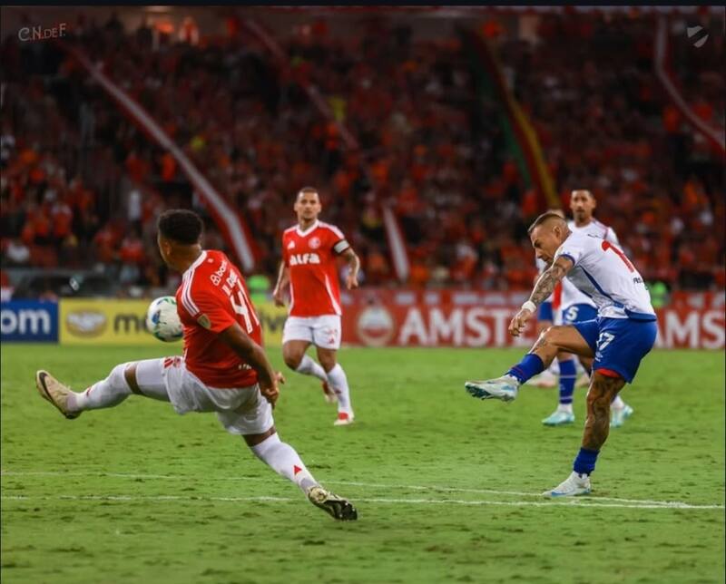 Ingresó en el minuto 60 del empate entre el Inter de Porto Alegre y Nacional. Foto: Nacional