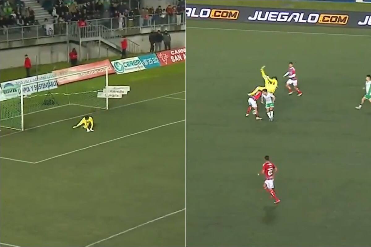 El portero de Colo Colo cometió dos errores en la derrota ante Deportes Puerto Montt. Foto: Captura ESPN.