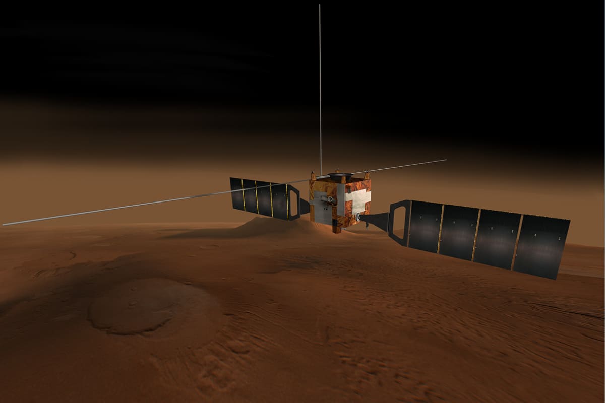 El mars Express fue la primera misión interplanetaria europea.