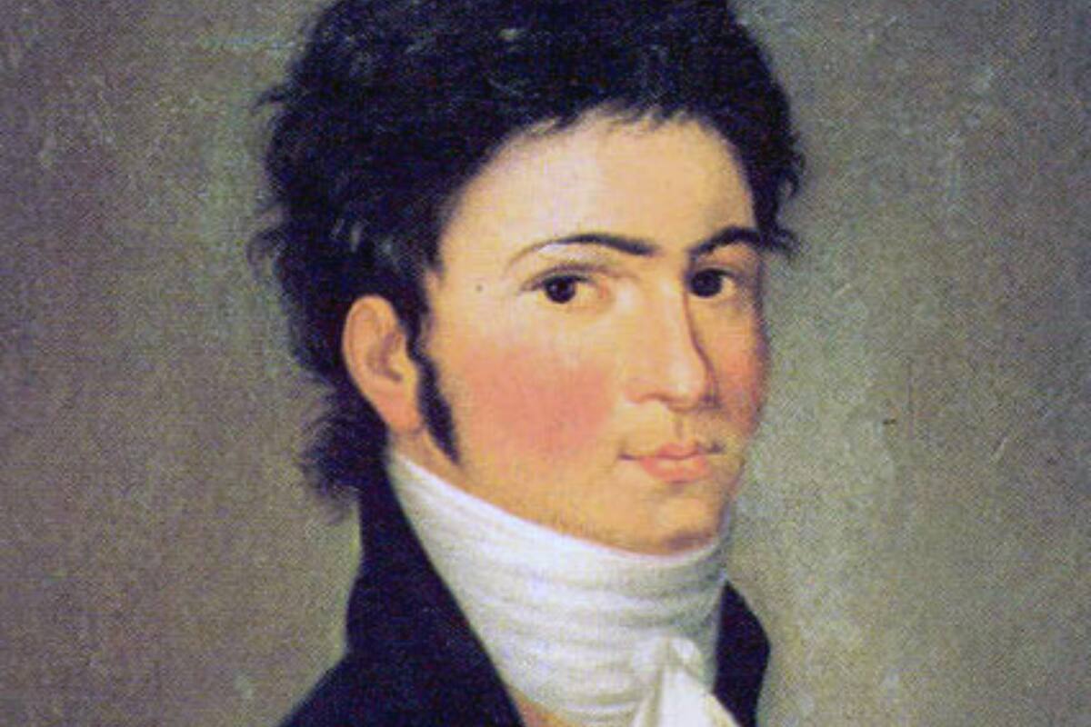 Así se veía Beethoven en 1801.
