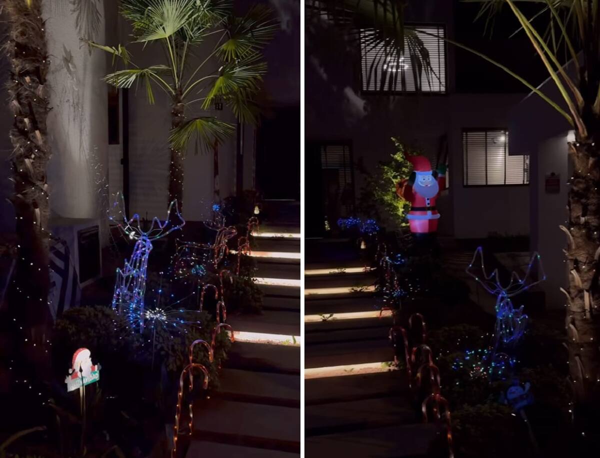 El antejardín de la casa de Nano Calderón. Créditos: Instagram