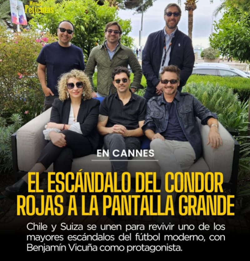 Benjamín Vicuña interpretará a "Chomsky", el periodista obsesivo. Luis Urrutia no fue consultado si sentía identificado físicamente con el actor que lo llevará a la pantalla.