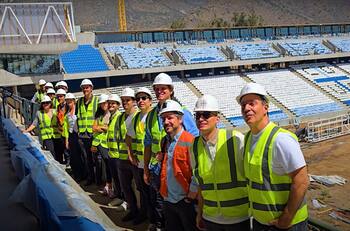 VIDEO | Personeros del Barcelona y el Corinthians visitaron el Claro Arena: así reaccionaron
