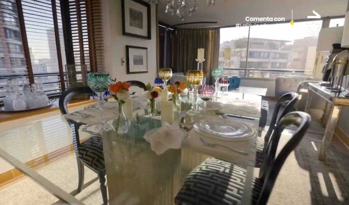El comedor de Raquel Argandoña. Créditos: Pantallazo CHV