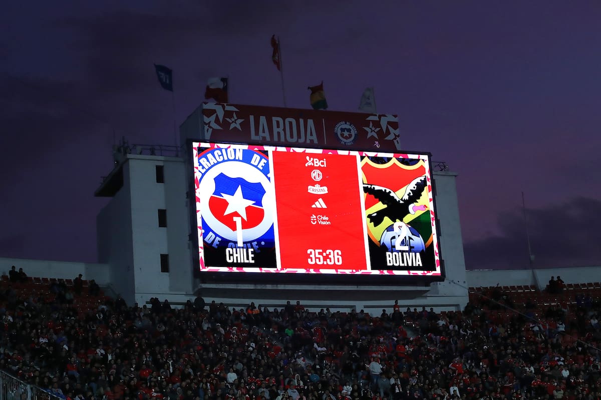 El marcador del Nacional y un resultado histórico: Chile 1 - Bolivia 2.