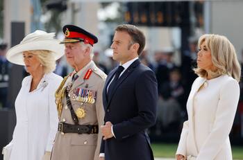 El incómodo momento entre la reina Camila y Brigitte Macron que no todos vieron