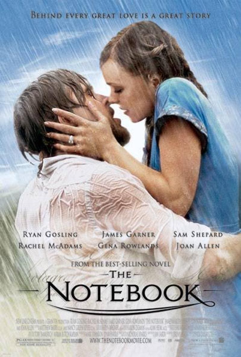 "El Diario de una Pasión" es protagonizada por Rachel McAdams y Ryan Gosling.