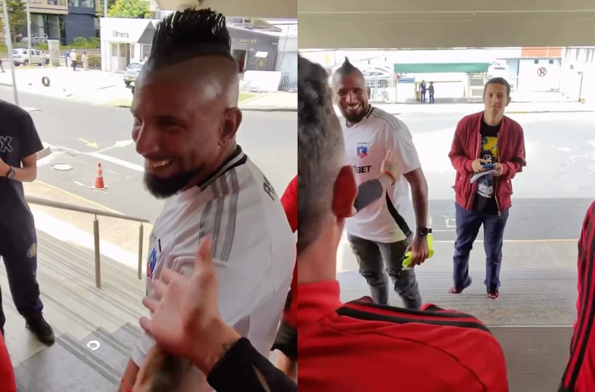 VIDEO | Plantel de Colo-Colo encontró al Arturo Vidal colombiano y así reaccionaron