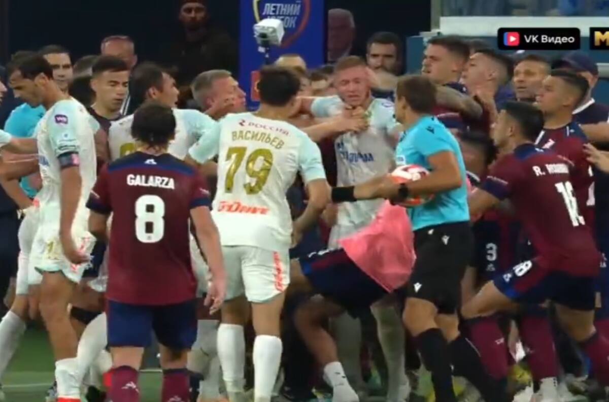 VIDEO | Amistoso entre Zenit de Rusia y Talleres de Córdoba terminó a golpes entre los jugadores
