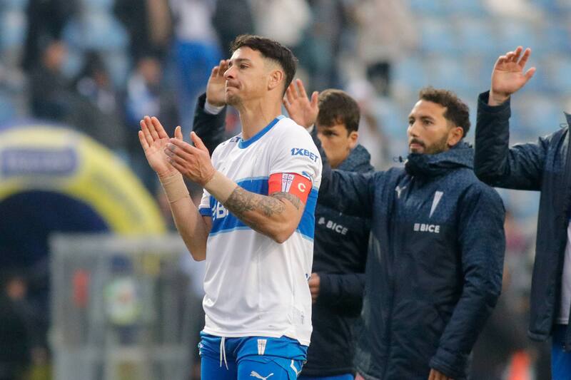 El gol de Fernando Zampedri no bastó para evitar la caída de la UC ante Audax Italiano. (Foto: Aton)