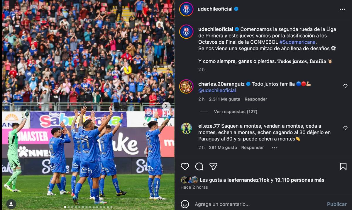 Esto, tras las críticas por el empate 2-2 frente a Ñublense.