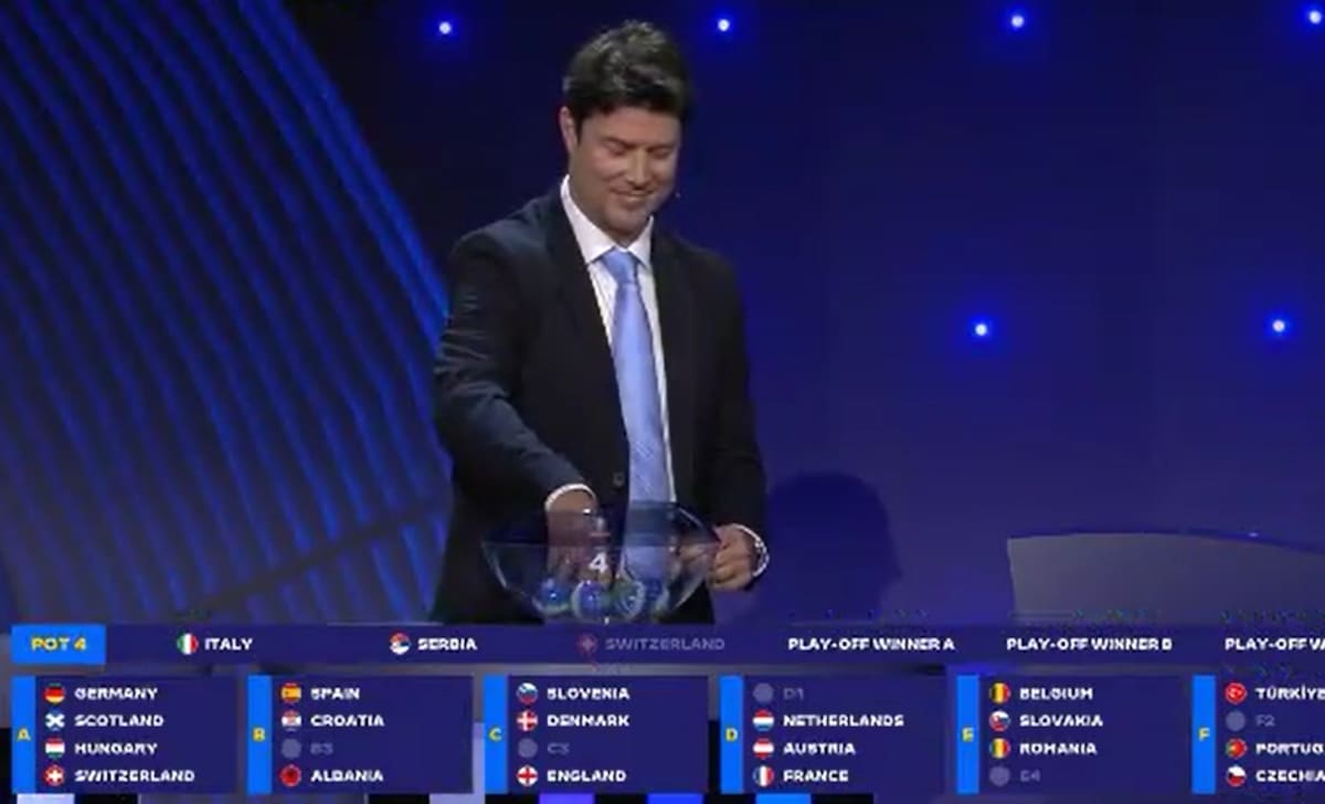 generó sonrisas incómodas en pleno sorteo de la Euro 2024.